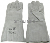 Перчатки-краги для сварщика пятипалые серые - st-e.info - Ижевск