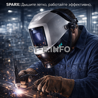 Маска сварщика Sparx с устройством подачи воздуха - st-e.info - Ижевск