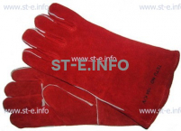 Перчатки-краги сварщика TETU 104 KEVLAR RED - st-e.info - Ижевск