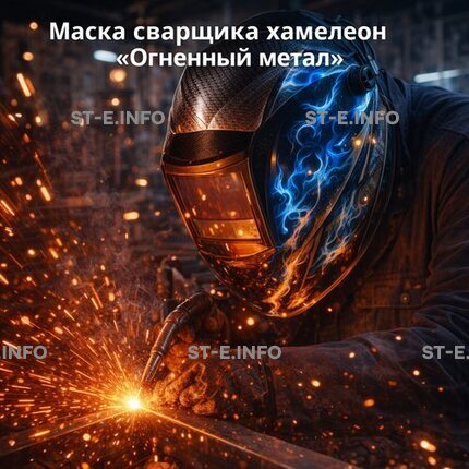 Маска сварщика хамелеон «Огненный метал» (YXE-718G PRO) - st-e.info - Ижевск